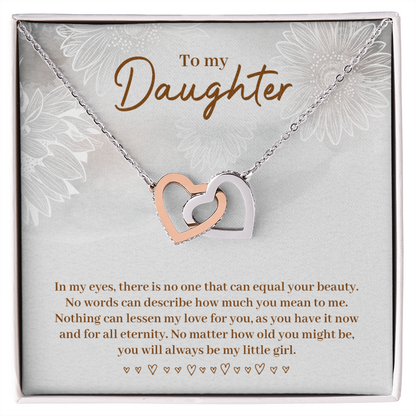 To My Daughter Always Be My Little Girl Inseparable Necklace-Express Your Love Gifts