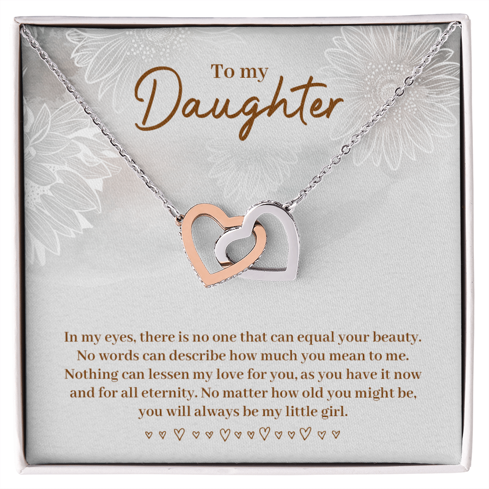 To My Daughter Always Be My Little Girl Inseparable Necklace-Express Your Love Gifts
