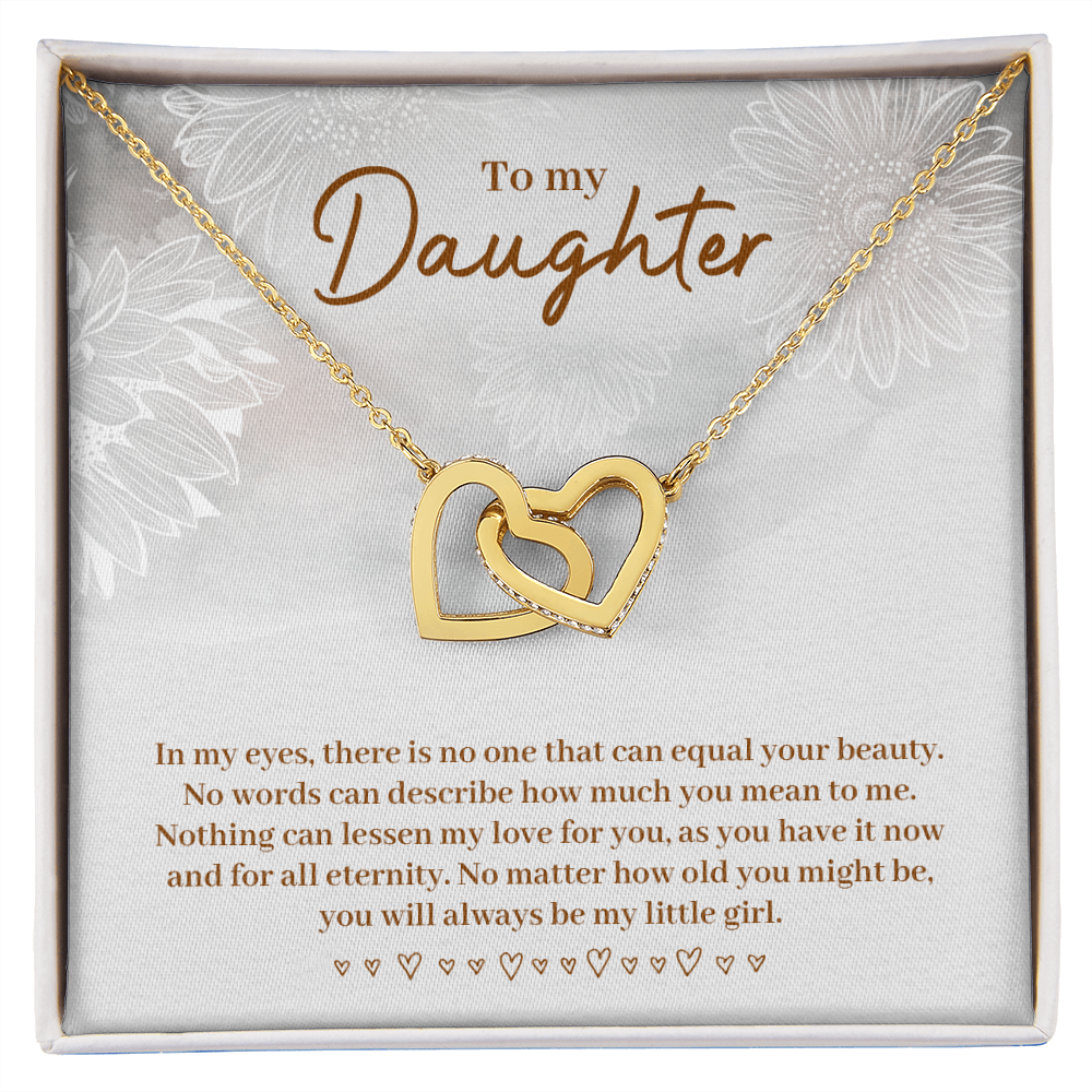 To My Daughter Always Be My Little Girl Inseparable Necklace-Express Your Love Gifts