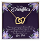 To My Daughter Always be Safe From Dad Inseparable Necklace-Express Your Love Gifts