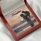 To My Daughter Always Here for You From Dad Alluring Ribbon Necklace Message Card-Express Your Love Gifts