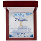 To My Daughter Always in Dad's Heart Alluring Ribbon Necklace Message Card-Express Your Love Gifts