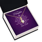 To My Daughter Always Remember Alluring Ribbon Necklace Message Card-Express Your Love Gifts