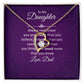 To My Daughter Always Remember Forever Necklace w Message Card-Express Your Love Gifts