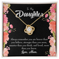 To My Daughter Always Remember From Mom Always Infinity Knot Necklace Message Card-Express Your Love Gifts