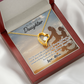 To My Daughter Always There for You From Mom Forever Necklace w Message Card-Express Your Love Gifts