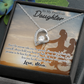 To My Daughter Always There for You From Mom Forever Necklace w Message Card-Express Your Love Gifts
