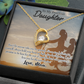 To My Daughter Always There for You From Mom Forever Necklace w Message Card-Express Your Love Gifts