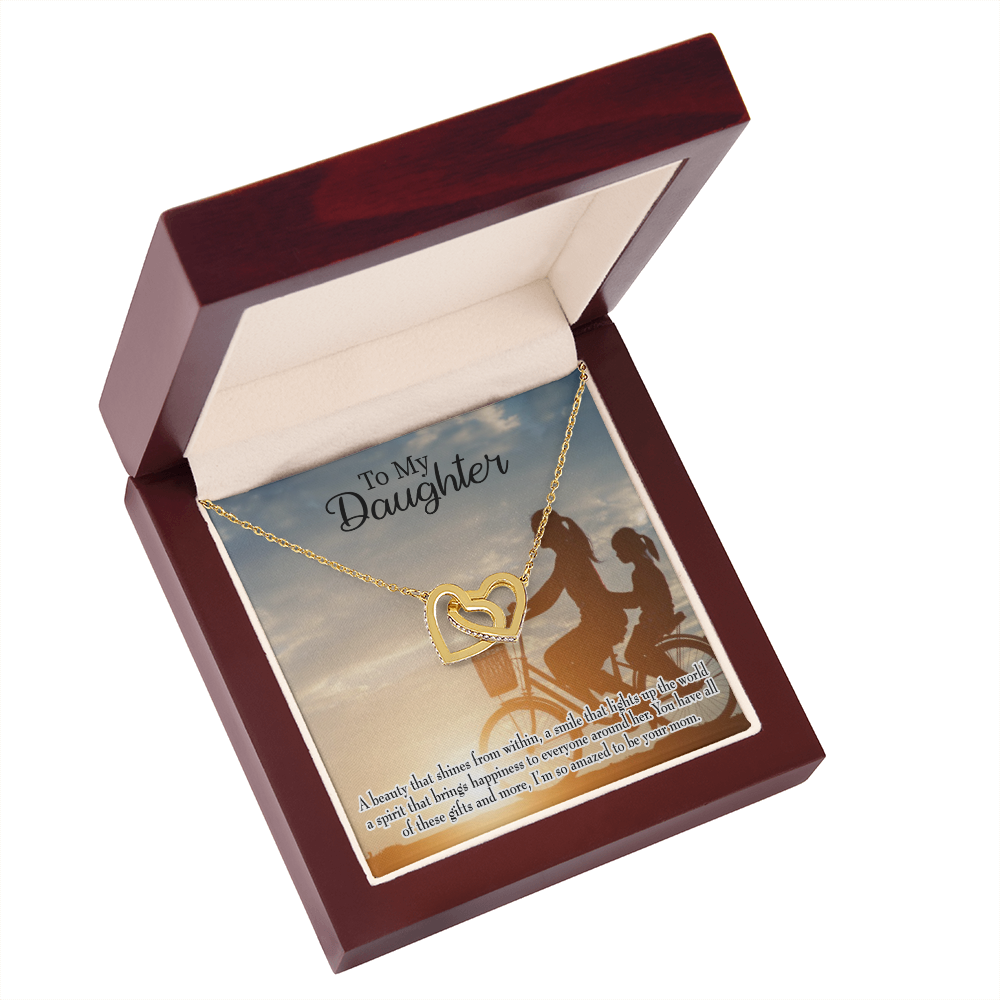 To My Daughter Amazed to Be Your Mom Inseparable Necklace-Express Your Love Gifts
