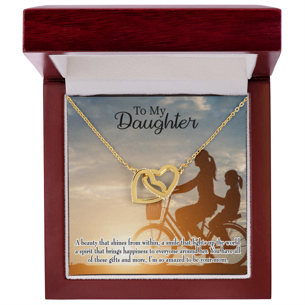 To My Daughter Amazed to Be Your Mom Inseparable Necklace-Express Your Love Gifts