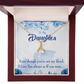 To My Daughter As If You Were my Daughter Alluring Ribbon Necklace Message Card-Express Your Love Gifts