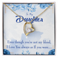 To My Daughter As If You Were my Daughter Forever Necklace w Message Card-Express Your Love Gifts