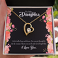To My Daughter Be Strong Forever Necklace w Message Card-Express Your Love Gifts