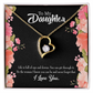 To My Daughter Be Strong Forever Necklace w Message Card-Express Your Love Gifts