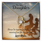 To My Daughter Be True to Yourself From Mom Forever Necklace w Message Card-Express Your Love Gifts