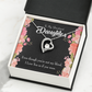 To My Daughter Beautiful Daughter Forever Necklace w Message Card-Express Your Love Gifts