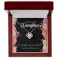 To My Daughter Beautiful Daughter Infinity Knot Necklace Message Card-Express Your Love Gifts