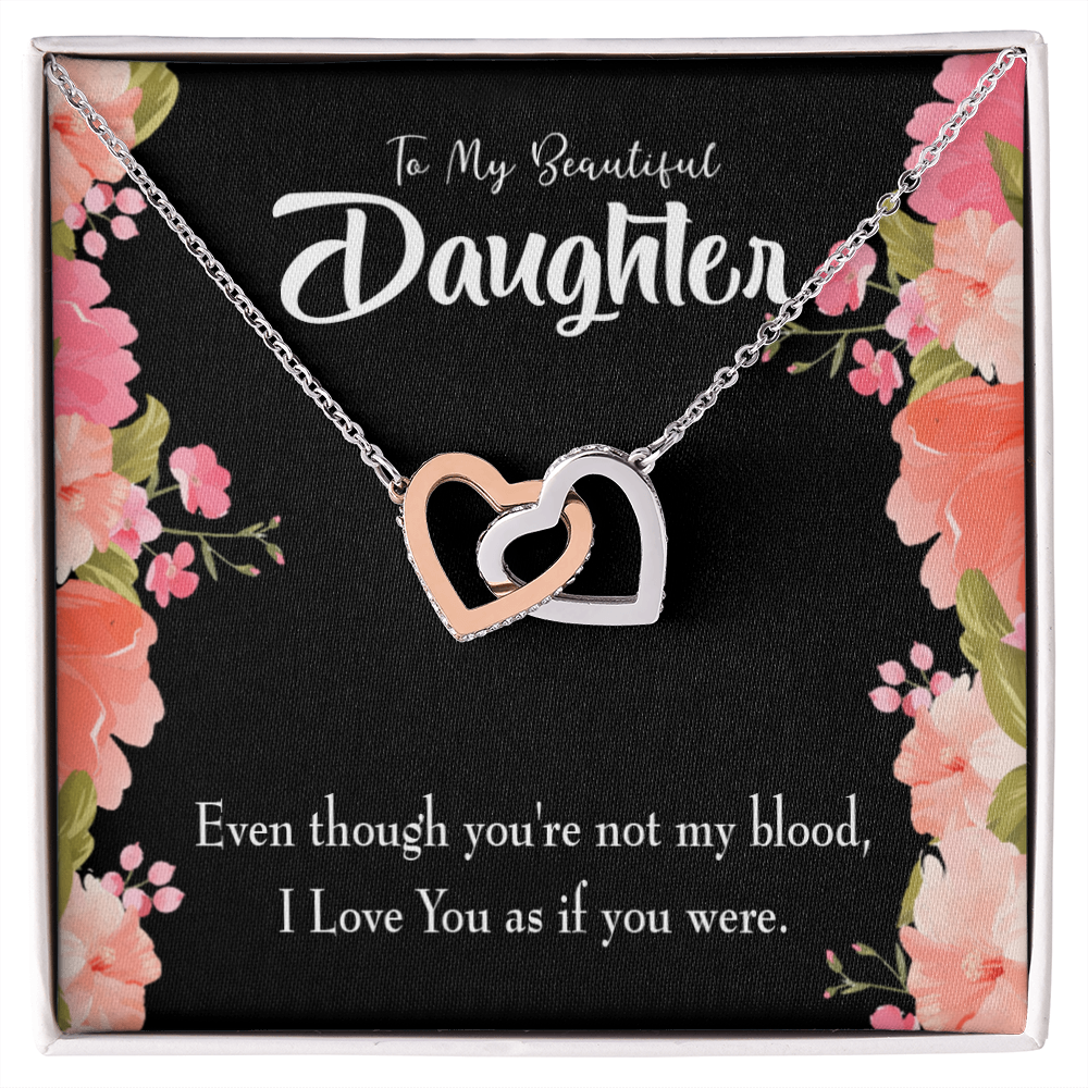 To My Daughter Beautiful Daughter Inseparable Necklace-Express Your Love Gifts