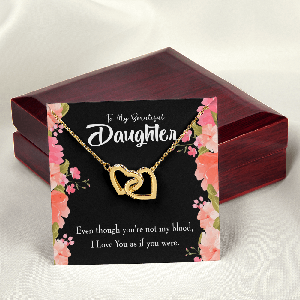 To My Daughter Beautiful Daughter Inseparable Necklace-Express Your Love Gifts