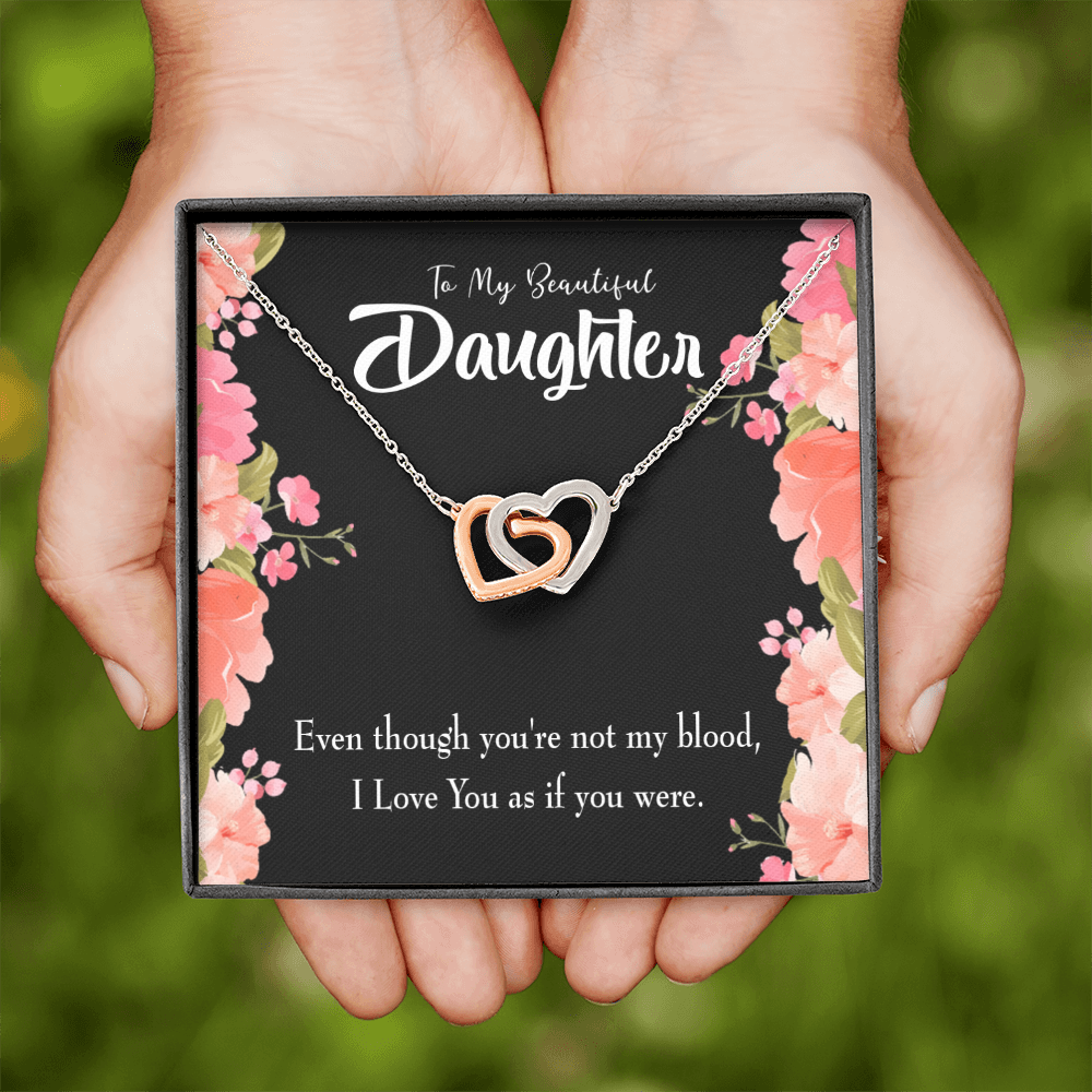 To My Daughter Beautiful Daughter Inseparable Necklace-Express Your Love Gifts