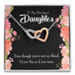 To My Daughter Beautiful Daughter Inseparable Necklace-Express Your Love Gifts