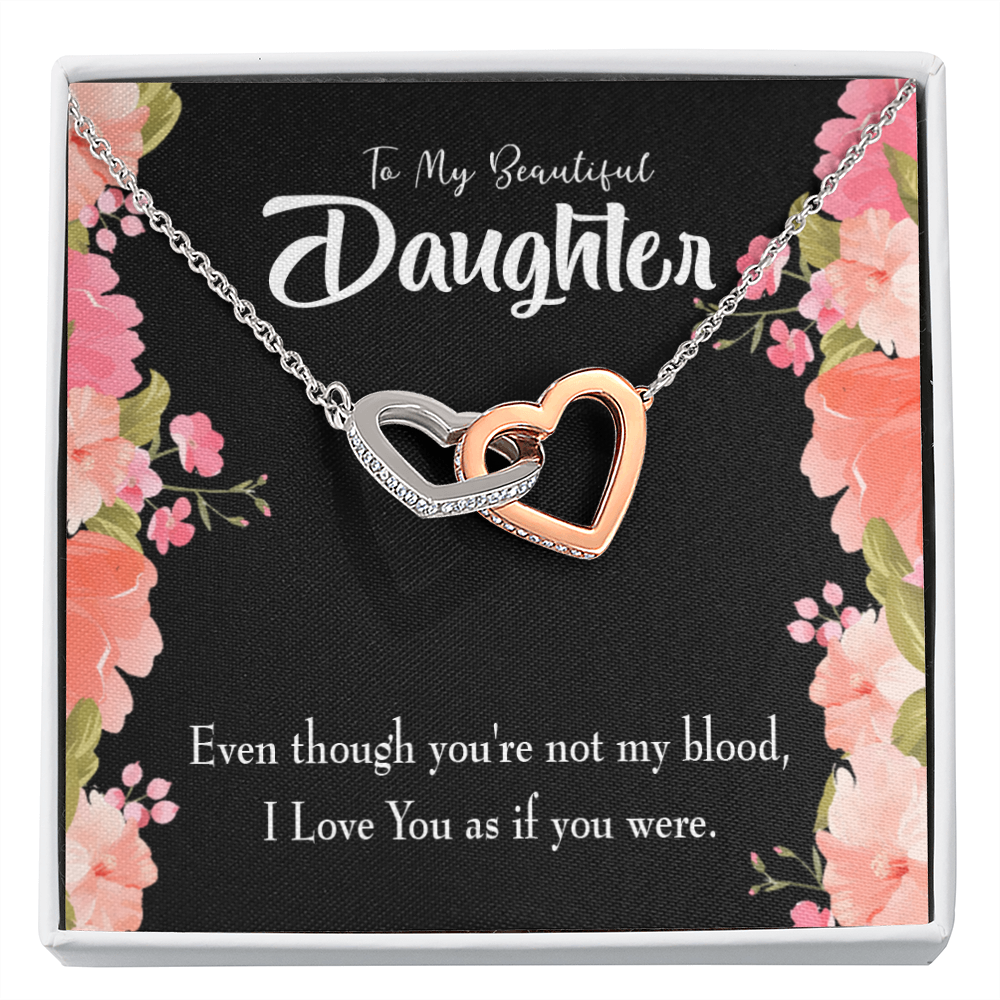 To My Daughter Beautiful Daughter Inseparable Necklace-Express Your Love Gifts