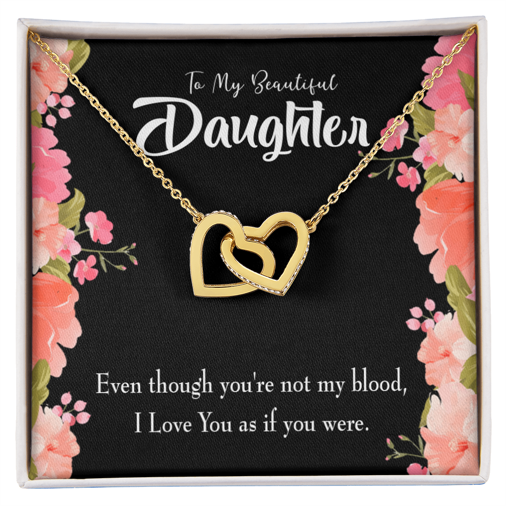 To My Daughter Beautiful Daughter Inseparable Necklace-Express Your Love Gifts