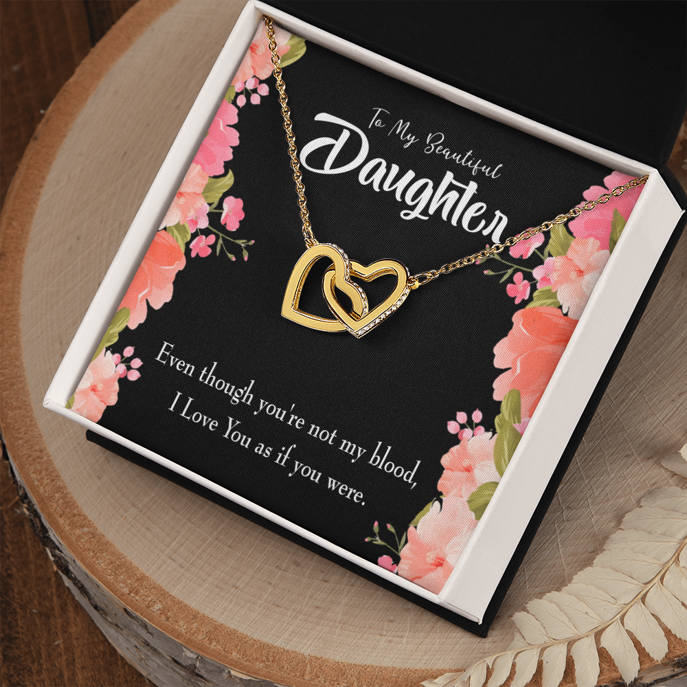To My Daughter Beautiful Daughter Inseparable Necklace-Express Your Love Gifts