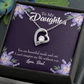 To My Daughter Beautiful Inside and Out Dad Forever Necklace w Message Card-Express Your Love Gifts
