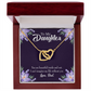 To My Daughter Beautiful Inside and Out From Dad Inseparable Necklace-Express Your Love Gifts