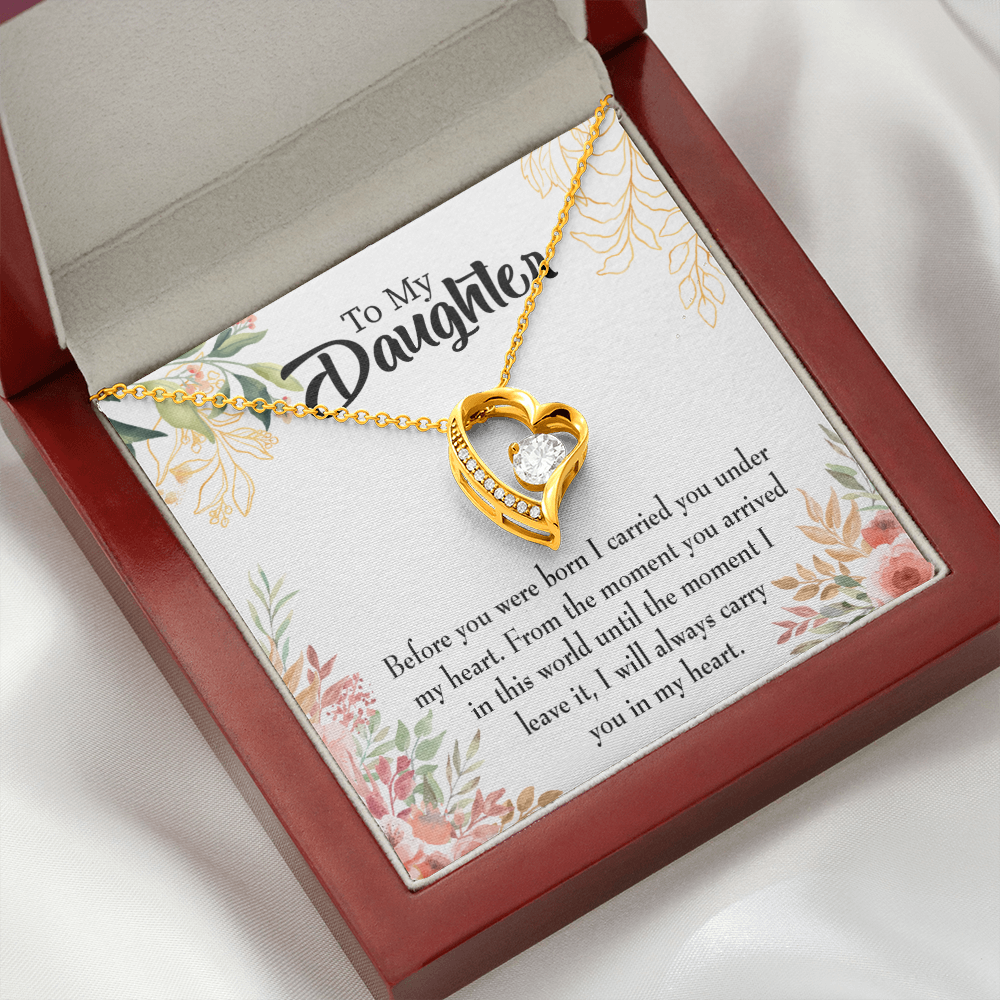 To My Daughter Before You Were Born Forever Necklace w Message Card-Express Your Love Gifts