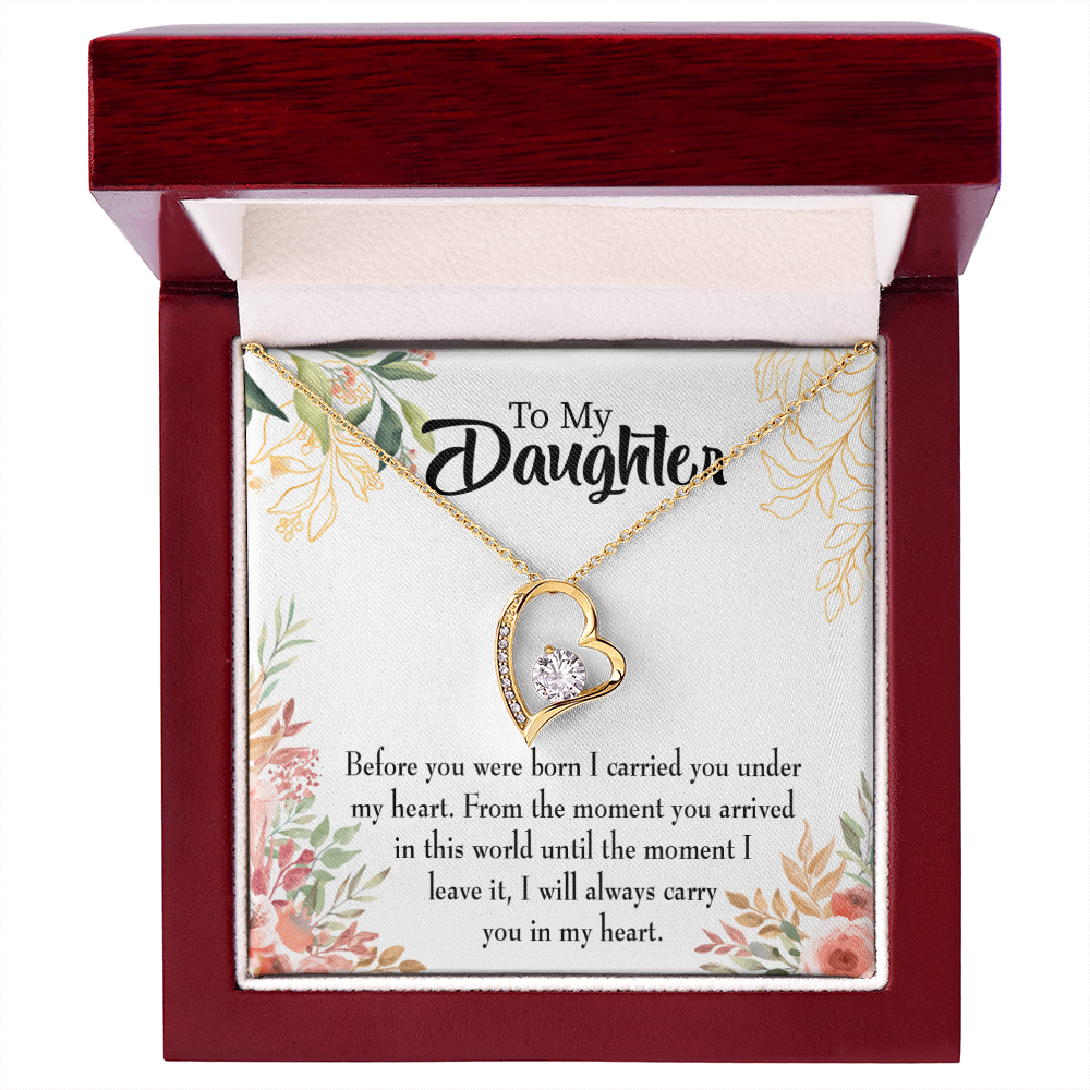 To My Daughter Before You Were Born Forever Necklace w Message Card-Express Your Love Gifts