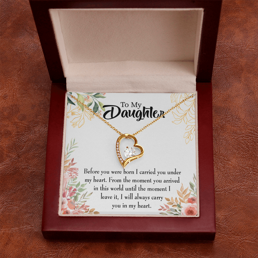 To My Daughter Before You Were Born Forever Necklace w Message Card-Express Your Love Gifts