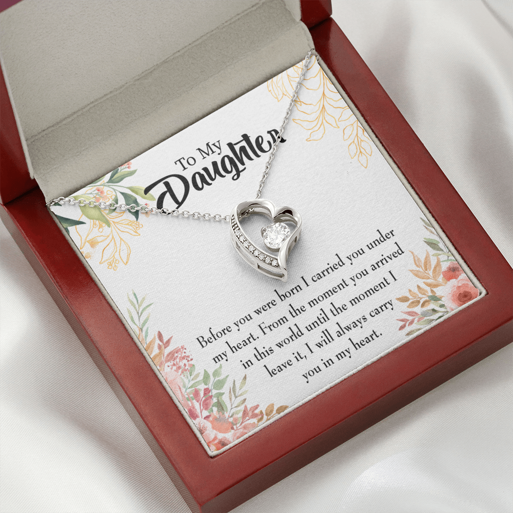 To My Daughter Before You Were Born Forever Necklace w Message Card-Express Your Love Gifts