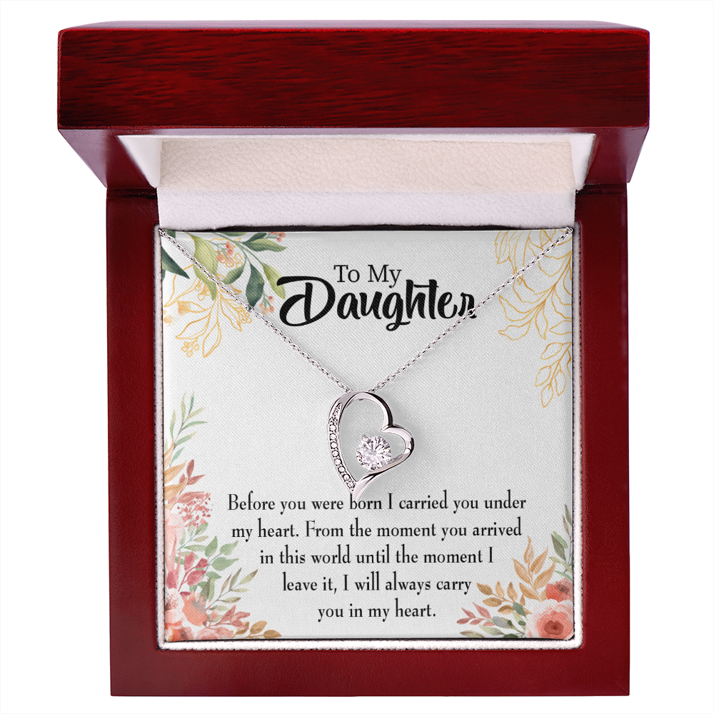 To My Daughter Before You Were Born Forever Necklace w Message Card-Express Your Love Gifts