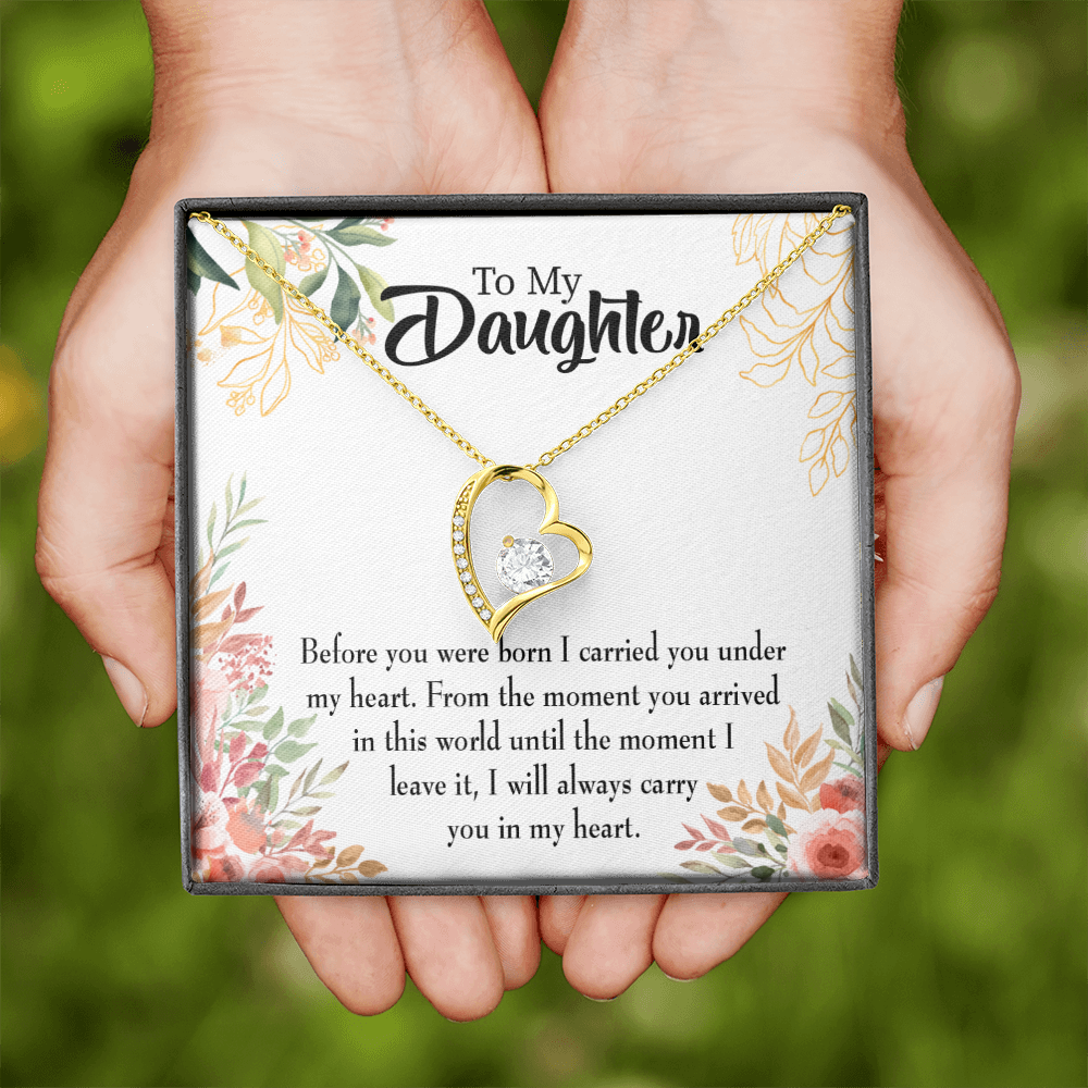 To My Daughter Before You Were Born Forever Necklace w Message Card-Express Your Love Gifts