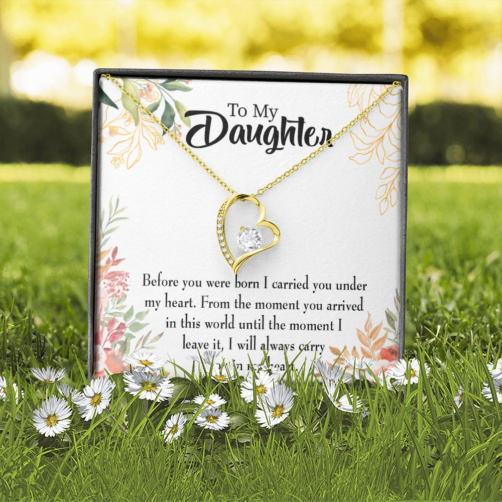 To My Daughter Before You Were Born Forever Necklace w Message Card-Express Your Love Gifts