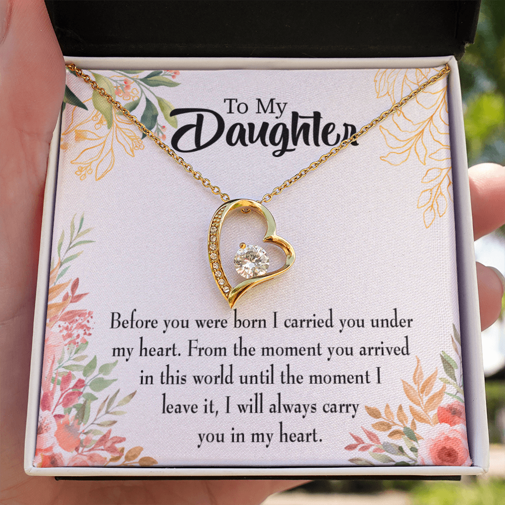 To My Daughter Before You Were Born Forever Necklace w Message Card-Express Your Love Gifts