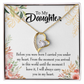 To My Daughter Before You Were Born Forever Necklace w Message Card-Express Your Love Gifts