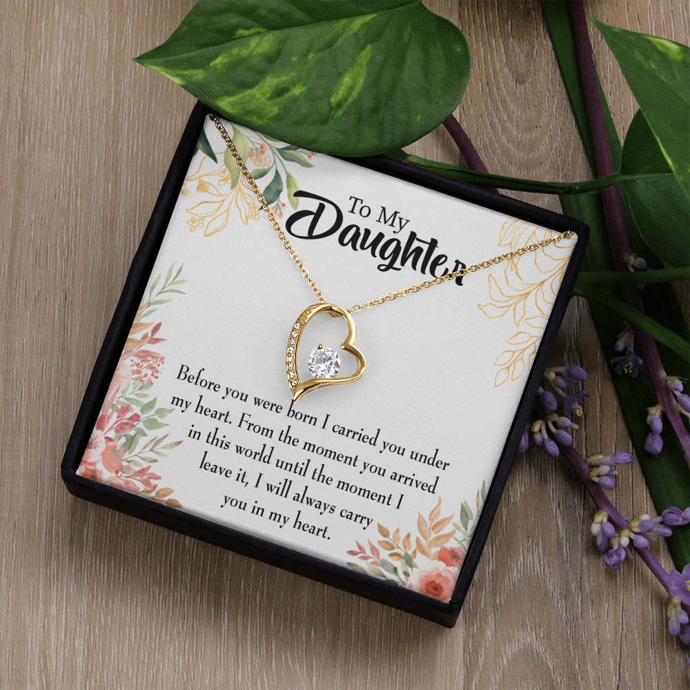To My Daughter Before You Were Born Forever Necklace w Message Card-Express Your Love Gifts
