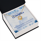 To My Daughter Behind Great Daughter From Dad Infinity Knot Necklace Message Card-Express Your Love Gifts