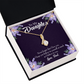 To My Daughter Believe in Yourself From Dad Alluring Ribbon Necklace Message Card-Express Your Love Gifts