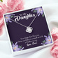 To My Daughter Believe in Yourself From Dad Infinity Knot Necklace Message Card-Express Your Love Gifts
