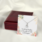 To My Daughter Best Daughter in the World Alluring Ribbon Necklace Message Card-Express Your Love Gifts