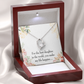 To My Daughter Best Daughter in the World Forever Necklace w Message Card-Express Your Love Gifts