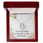 To My Daughter Best Daughter in the World Forever Necklace w Message Card-Express Your Love Gifts