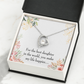To My Daughter Best Daughter in the World Forever Necklace w Message Card-Express Your Love Gifts