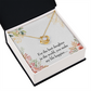 To My Daughter Best Daughter in the World Infinity Knot Necklace Message Card-Express Your Love Gifts