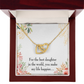 To My Daughter Best Daughter in the World Inseparable Necklace-Express Your Love Gifts