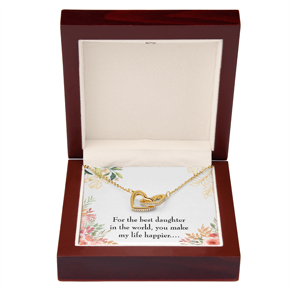 To My Daughter Best Daughter in the World Inseparable Necklace-Express Your Love Gifts